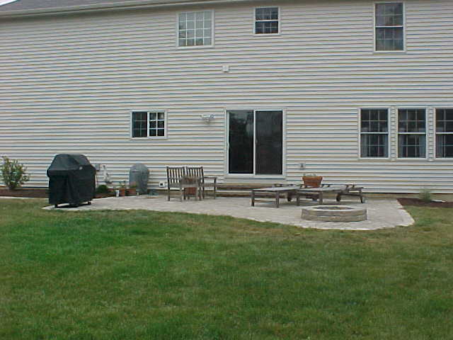 Belgard Dublin Cobble Patio; Natural Gas Firepit 
